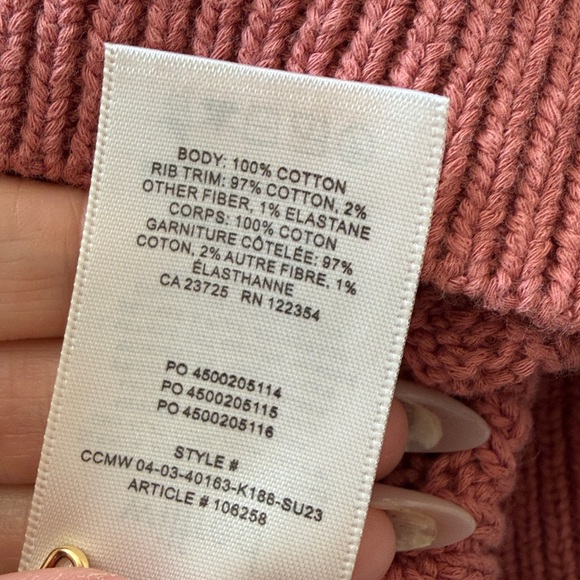 Aritzia Wilfred Earthen Red Cardigan NWT - Picture 5 of 5